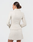 SS 2001 Pearl Embellished Skirt Suit