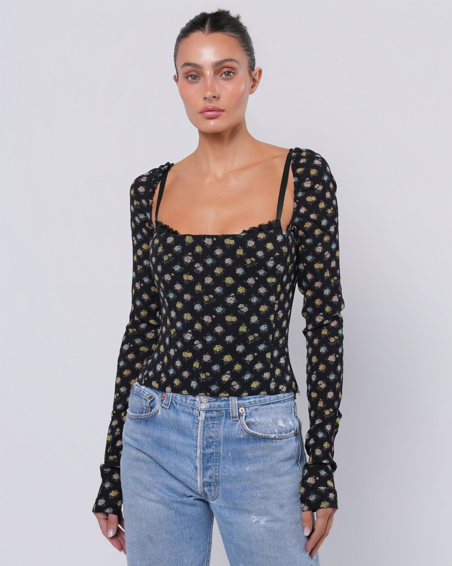 FW 2001 Floral Bustier