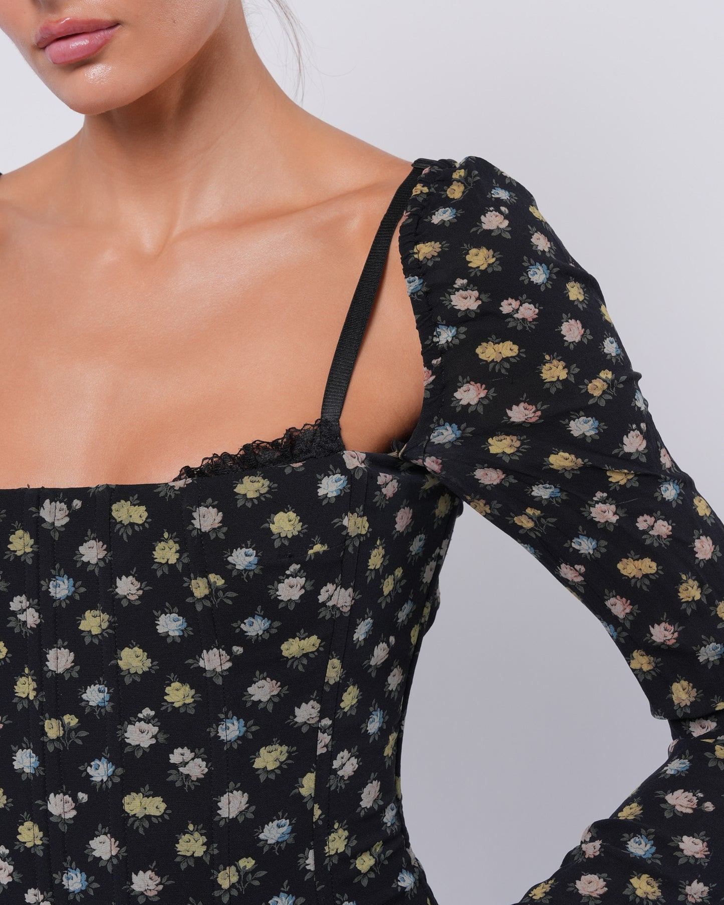 FW 2001 Floral Bustier