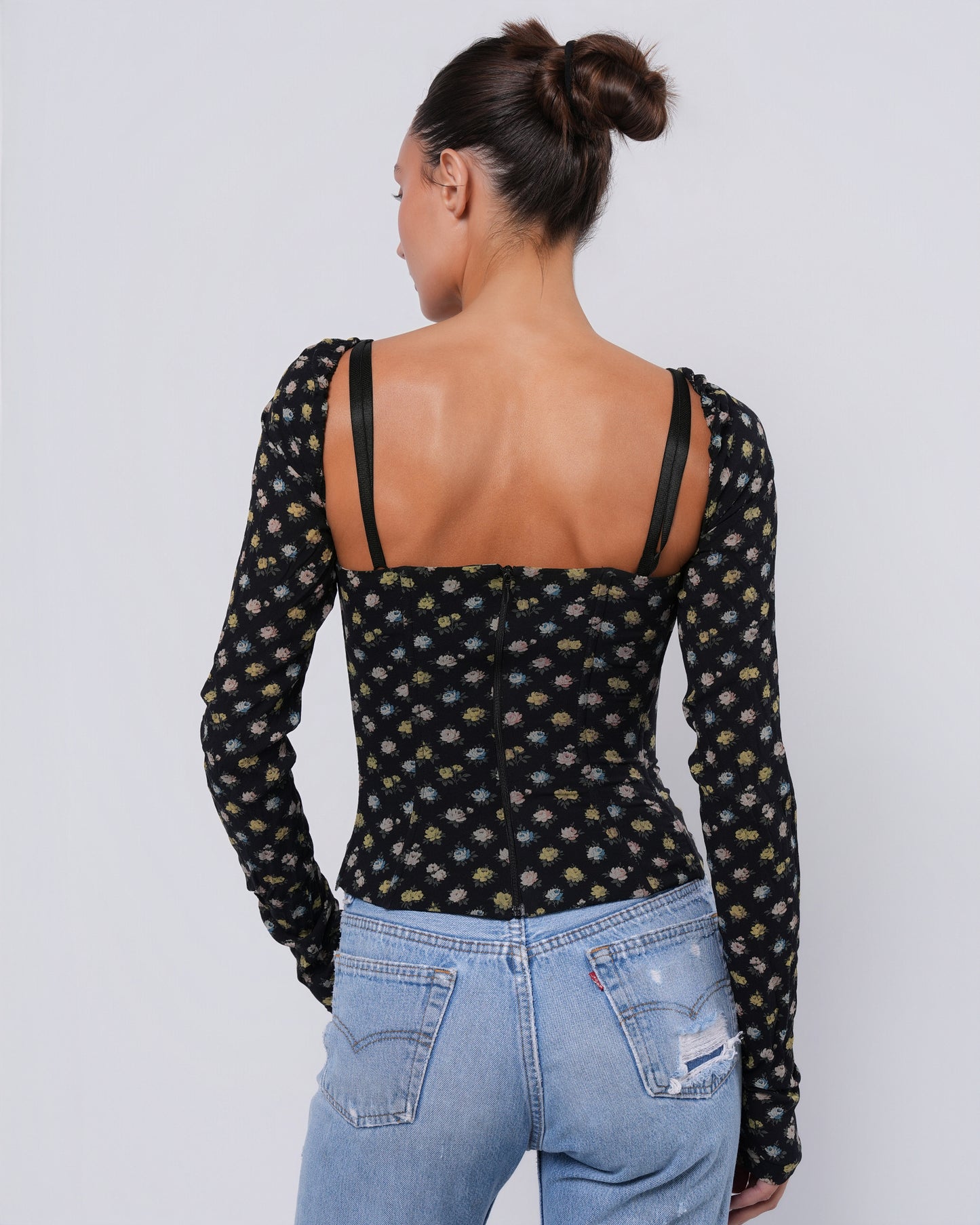 FW 2001 Floral Bustier