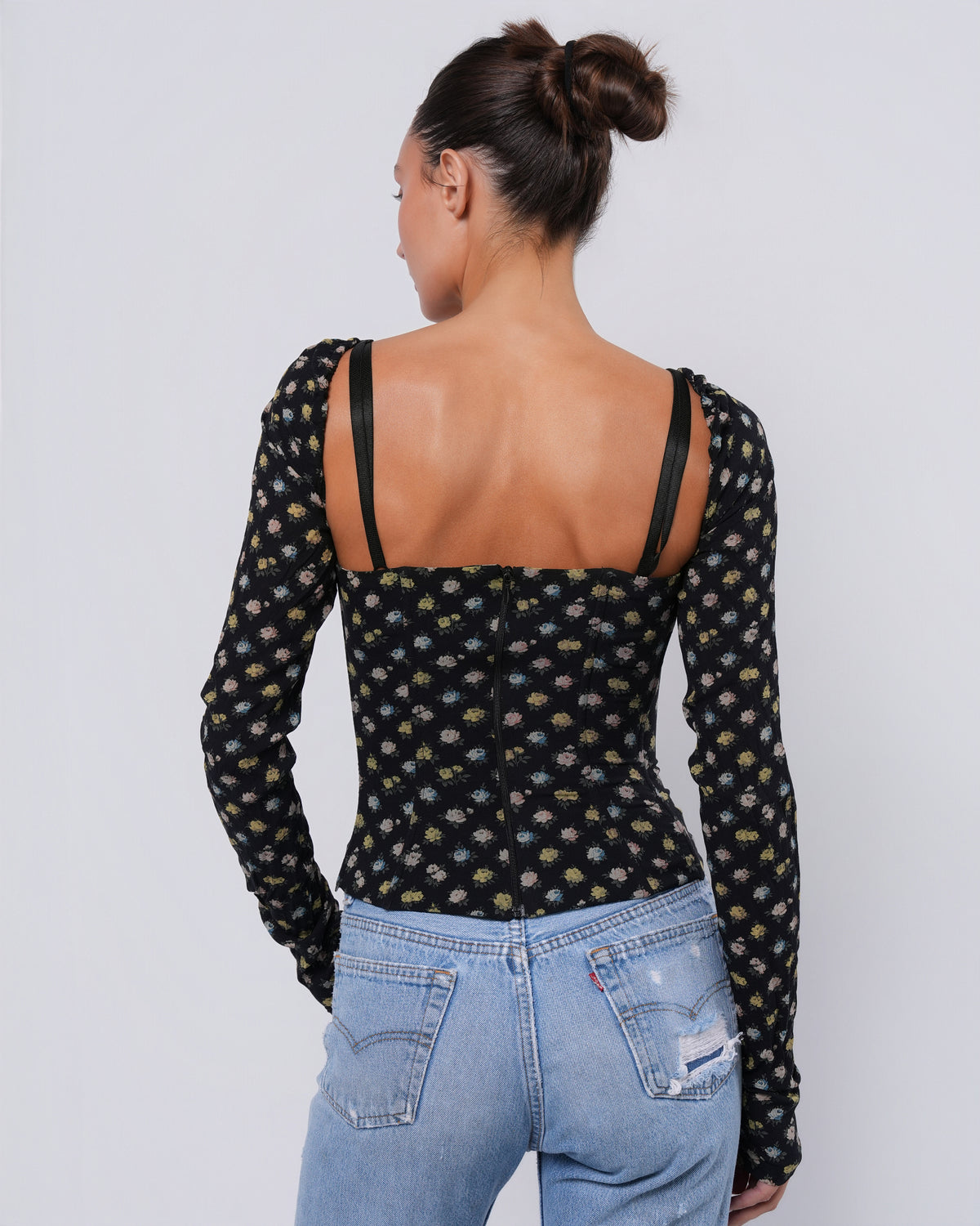 FW 2001 Floral Bustier