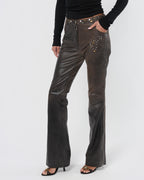 SS 2001 Embellished Leather Pants