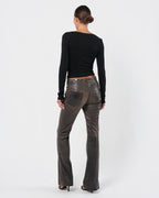 SS 2001 Embellished Leather Pants