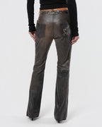 SS 2001 Embellished Leather Pants