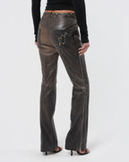 SS 2001 Embellished Leather Pants