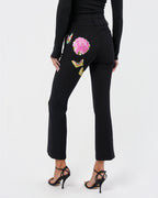 FW 2002 Flower And Butterfly Embroidered Pants