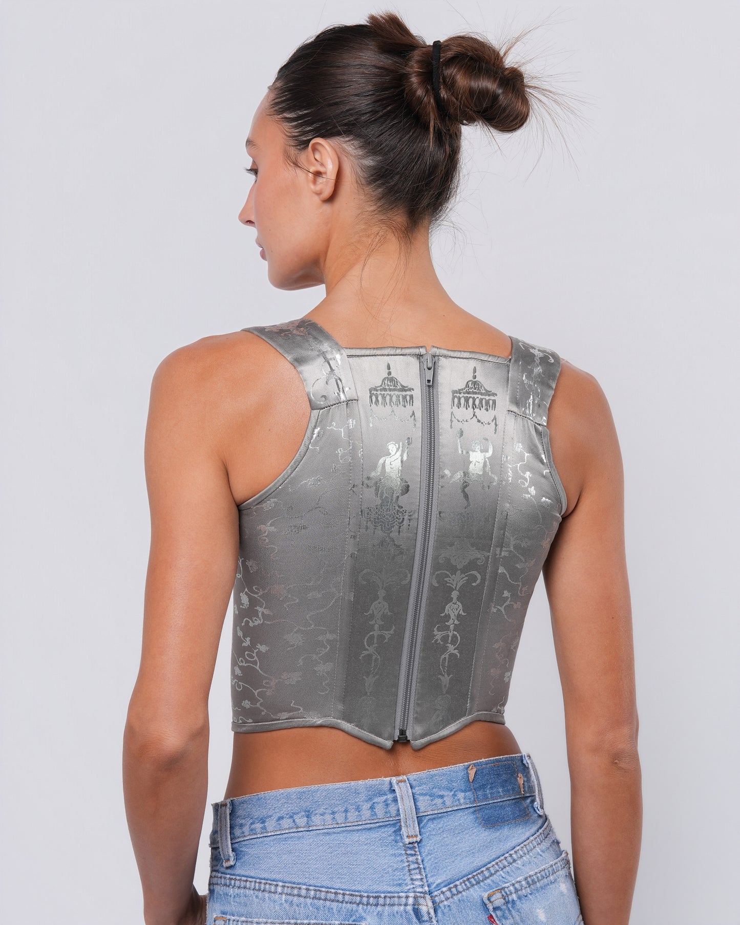 SS 1992 'Salon' Silver Encrusted Corset