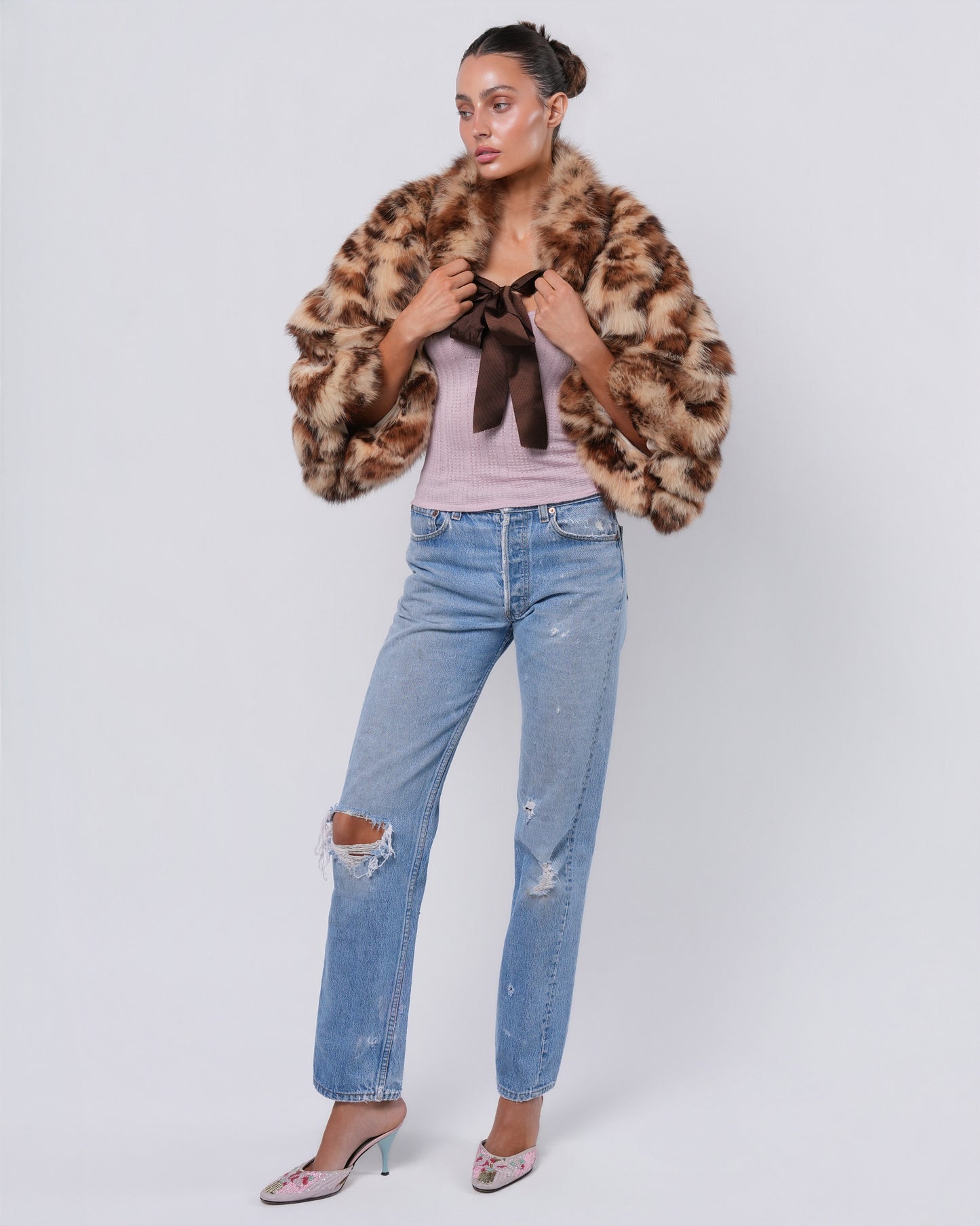 FW 2004 Ad Campaign Leopard Print Bolero