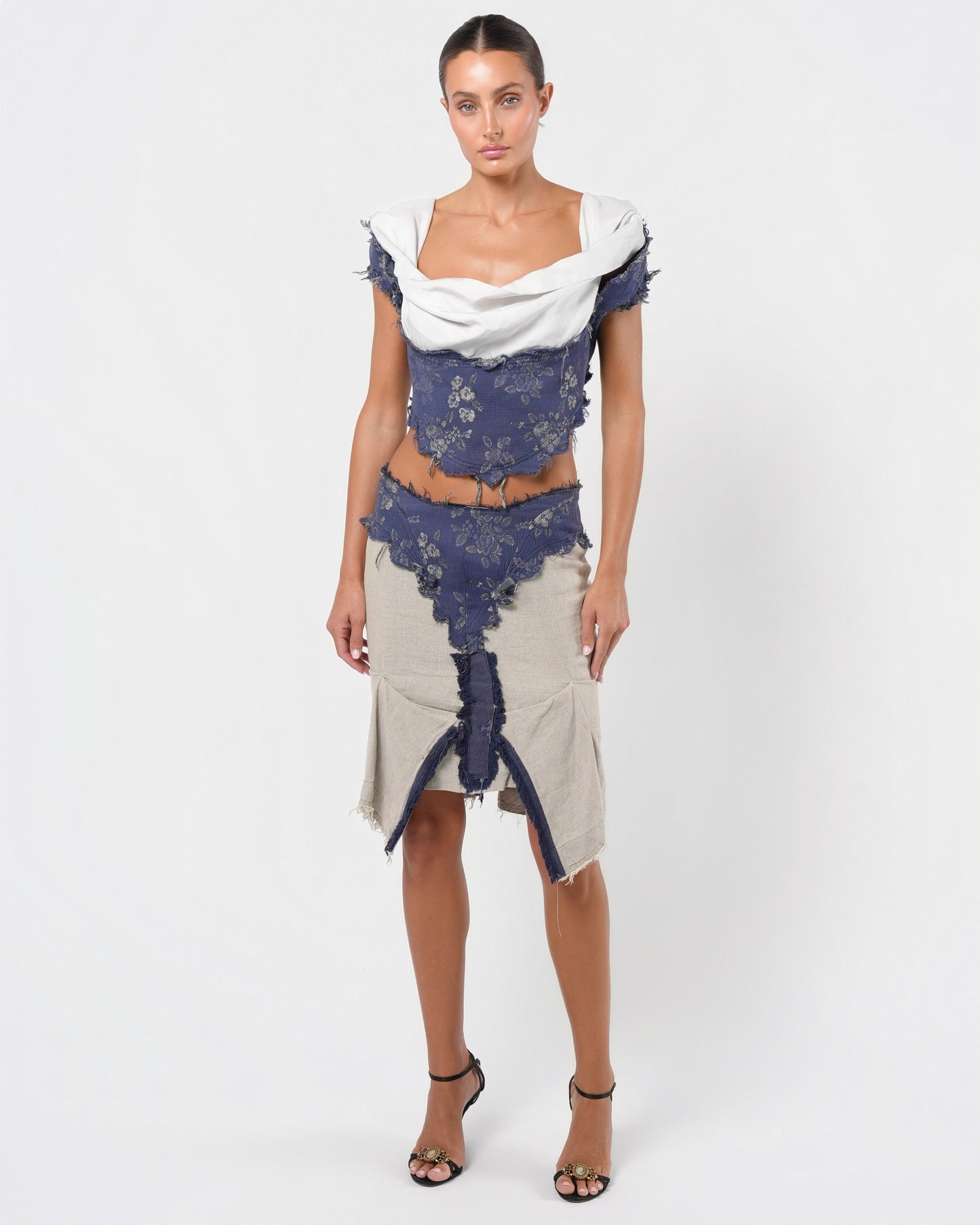 SS 1998 "Tied To The Mast" Top And Skirt Set