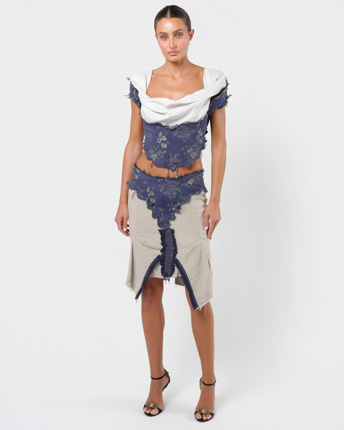 SS 1998 "Tied To The Mast" Top And Skirt Set