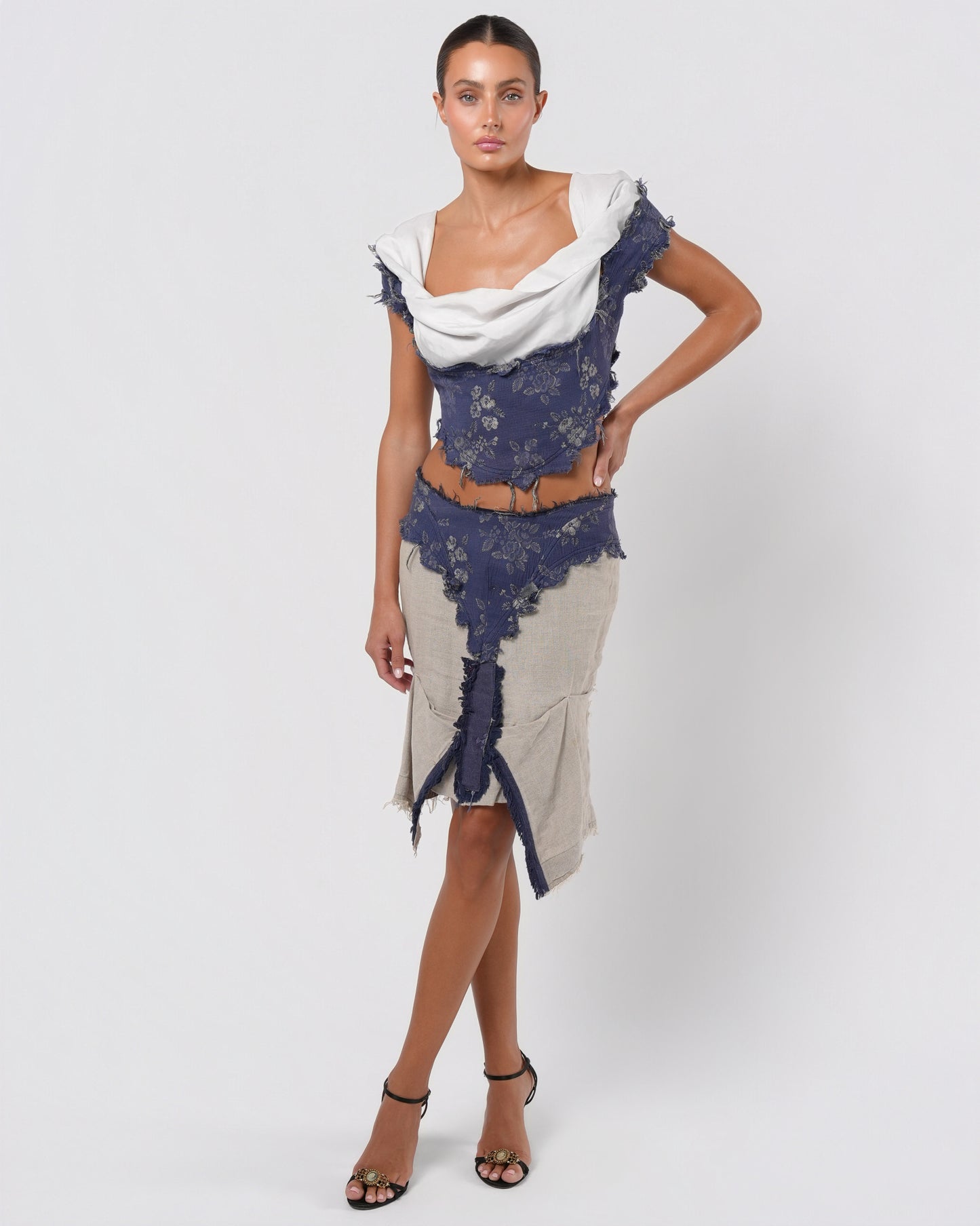 SS 1998 "Tied To The Mast" Top And Skirt Set