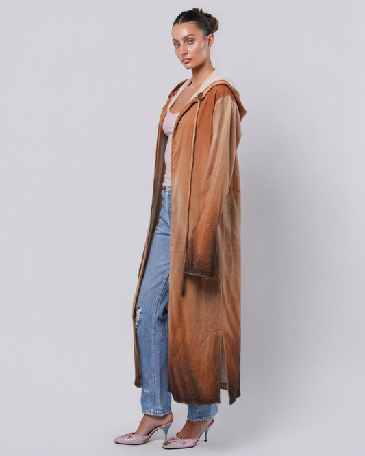 Karl Lagerfeld Era FW 1999 Cashmere Hooded Coat