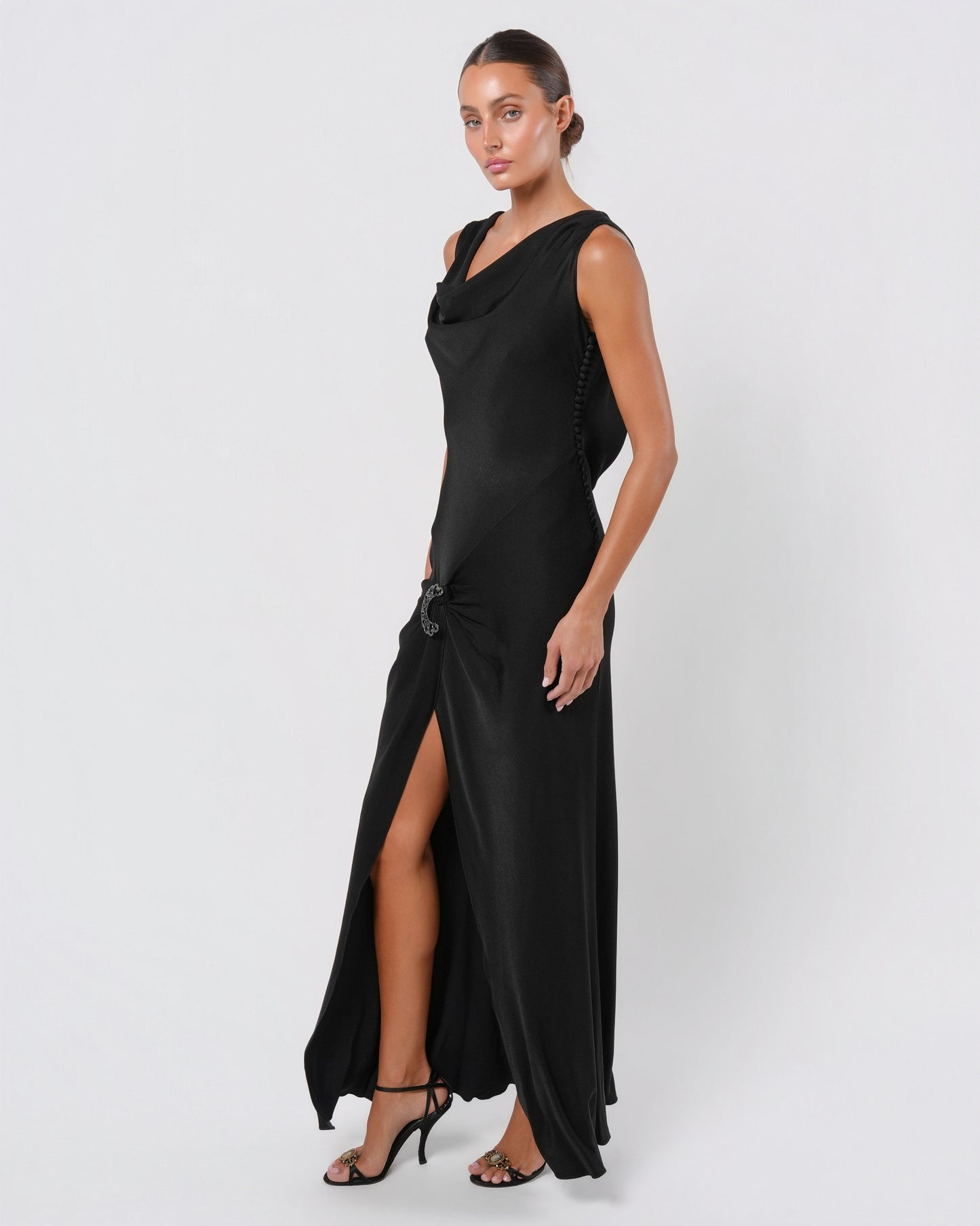 SS 2004 Brooch Embellished Gown