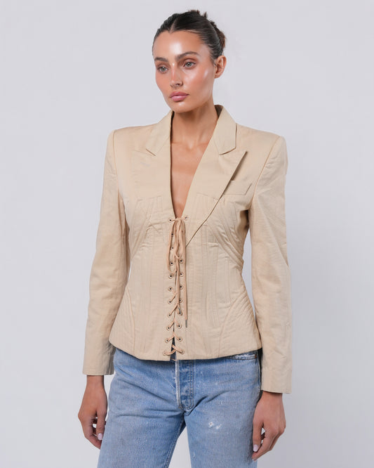 SS 2002 "Dance Of The Twisted Bull" Corsetted Blazer