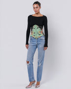 SS 2003 Chinoiserie Print Corset