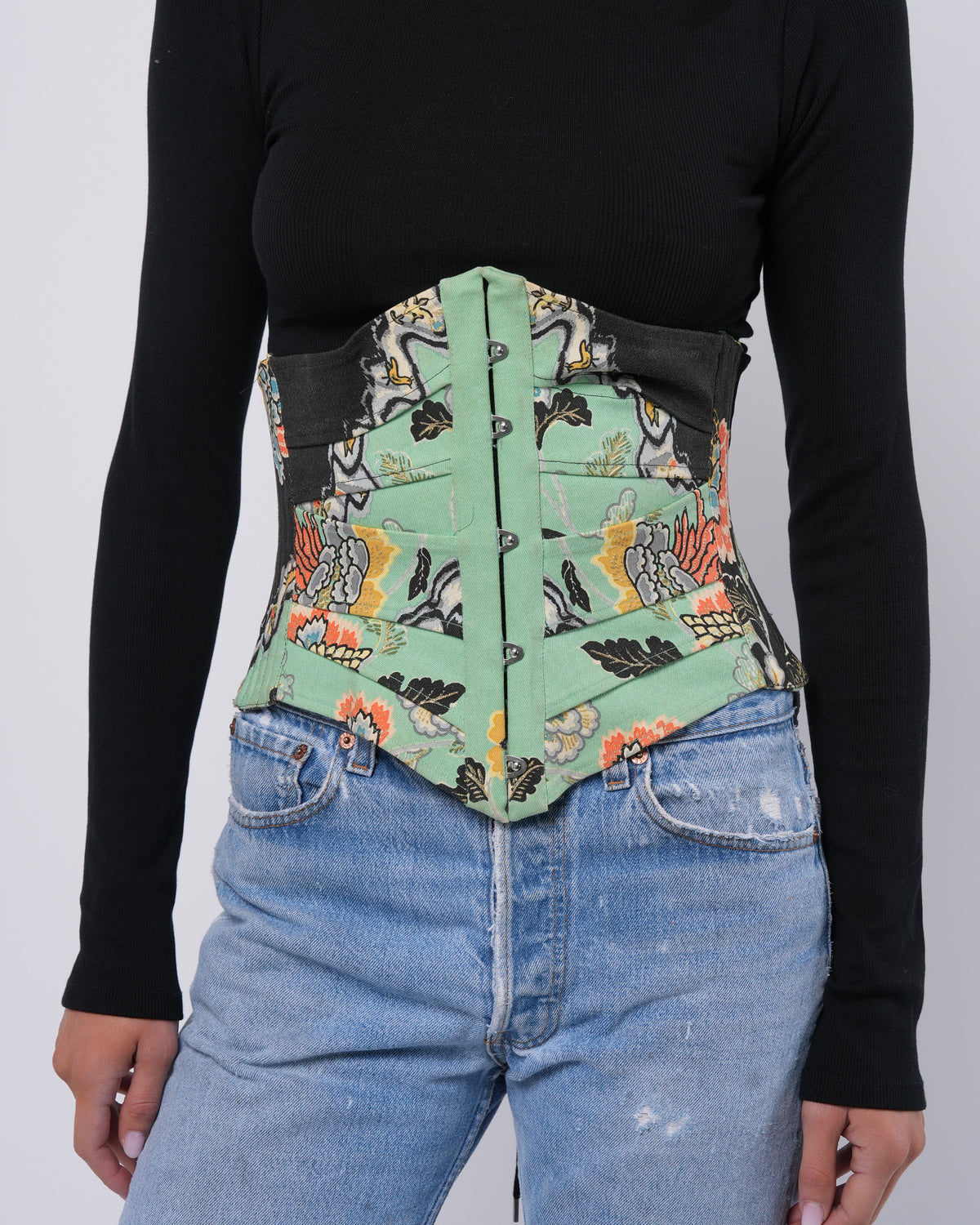 SS 2003 Chinoiserie Print Corset