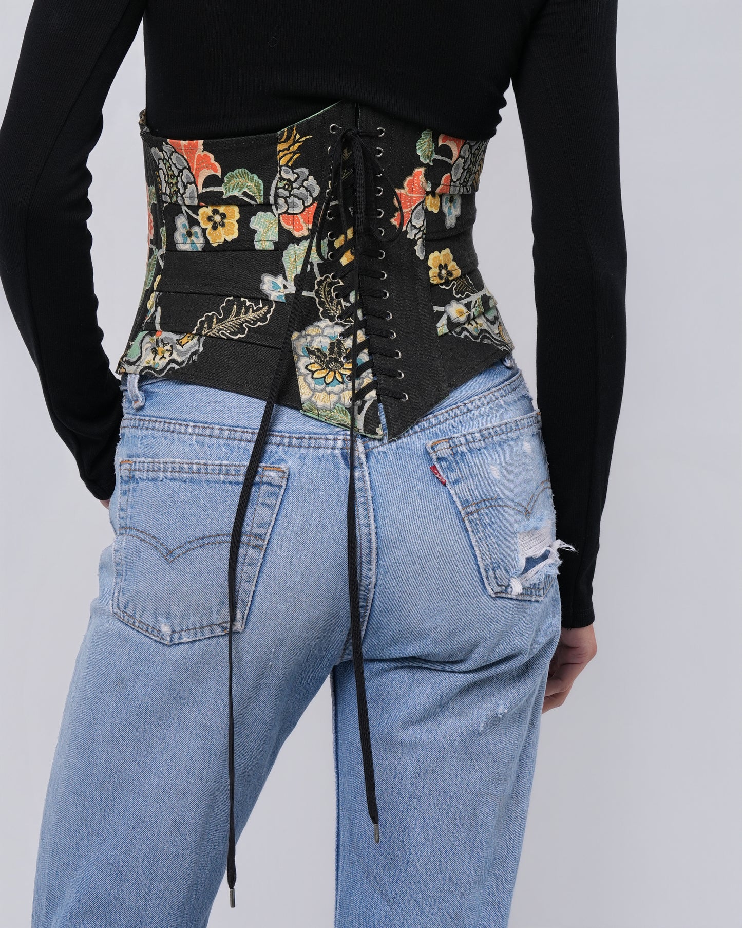 SS 2003 Chinoiserie Print Corset