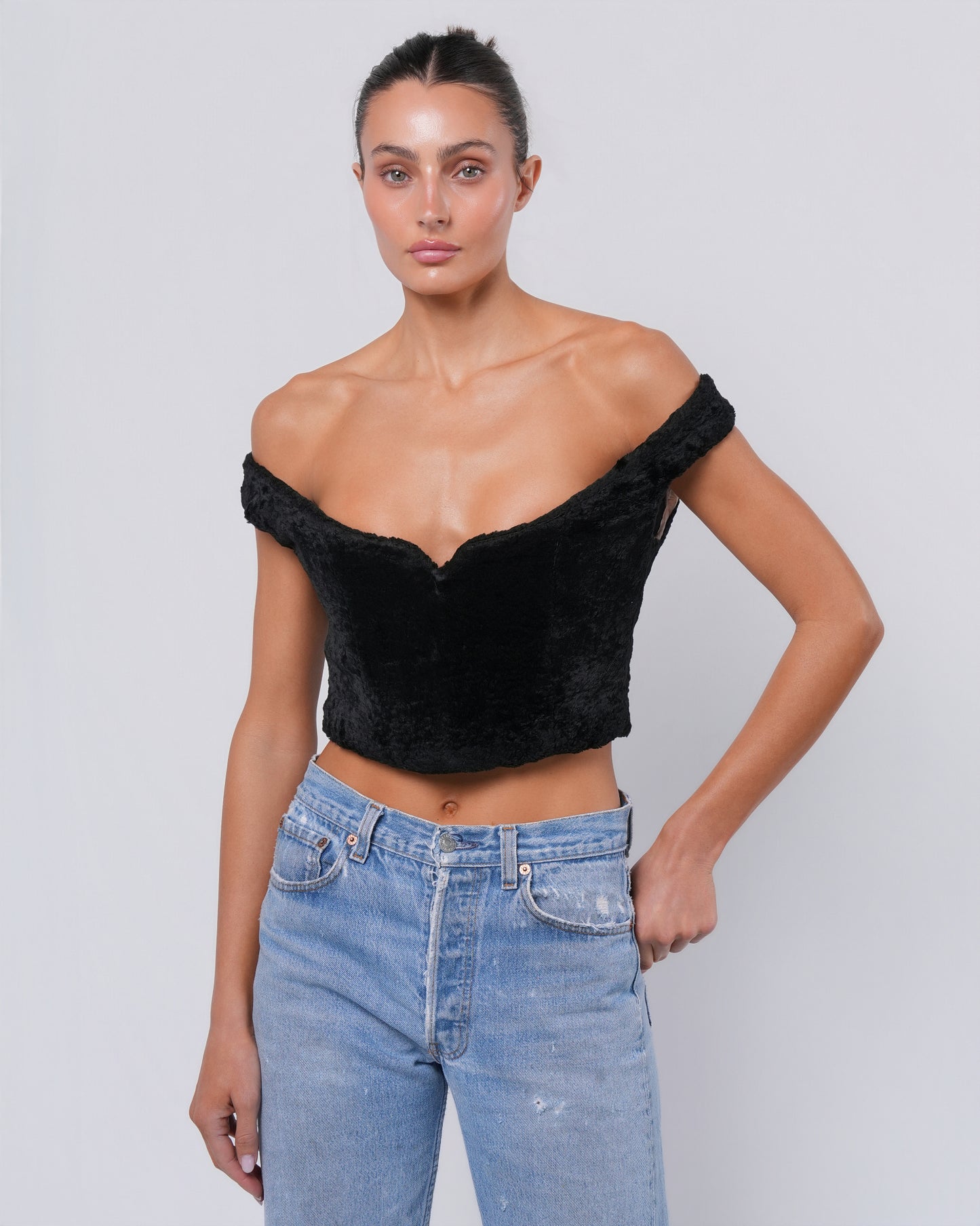 FW 1994 Faux Fur Corset