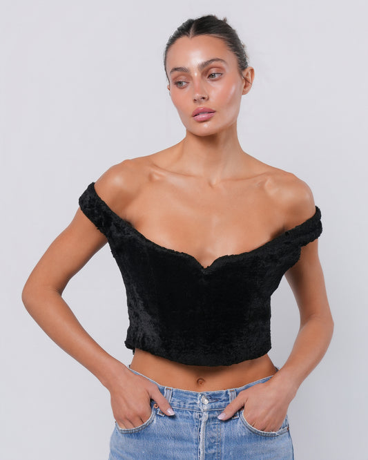 FW 1994 Faux Fur Corset