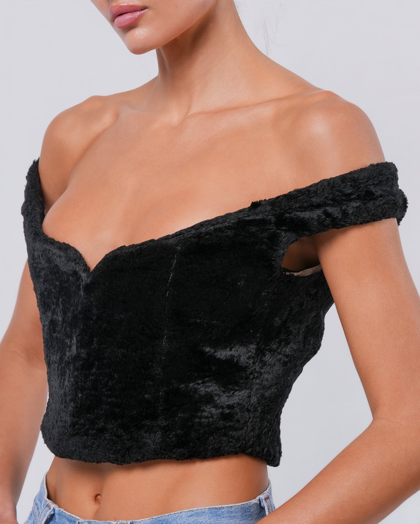 FW 1994 Faux Fur Corset