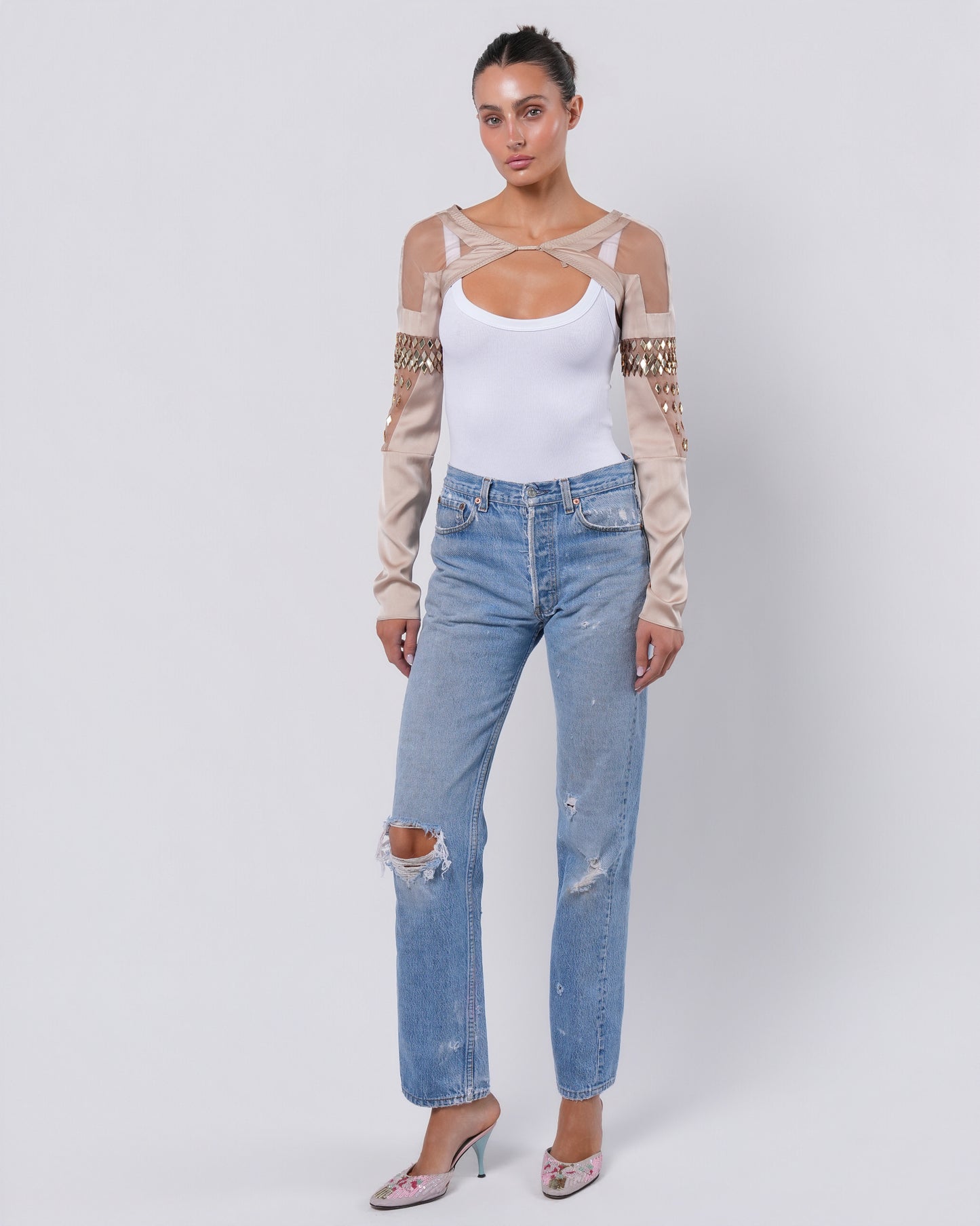 SS 2005 Swarovski Crystal Embellished Bolero