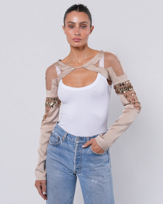 SS 2005 Swarovski Crystal Embellished Bolero