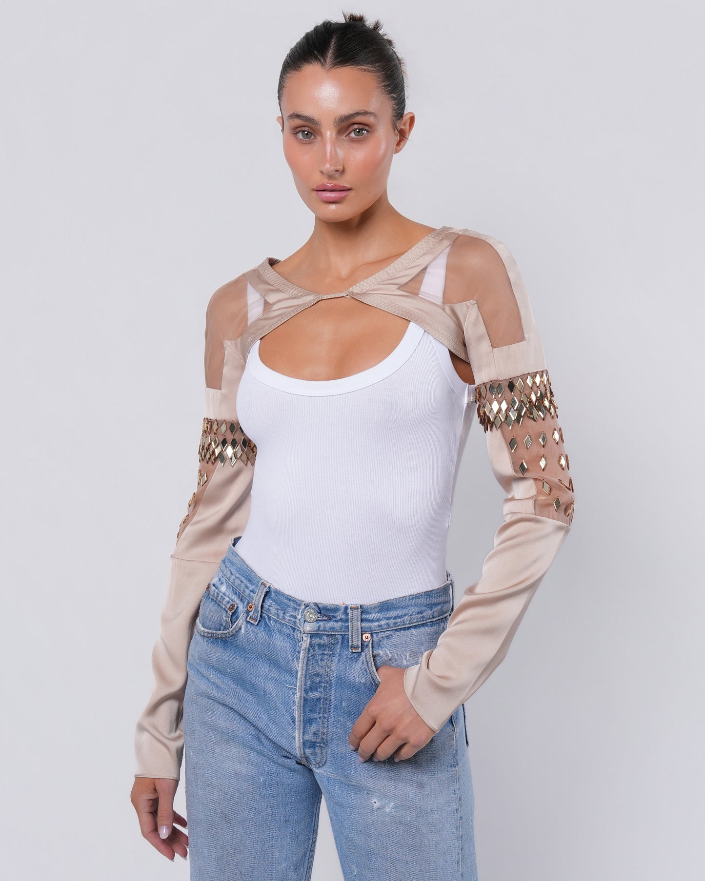 SS 2005 Swarovski Crystal Embellished Bolero