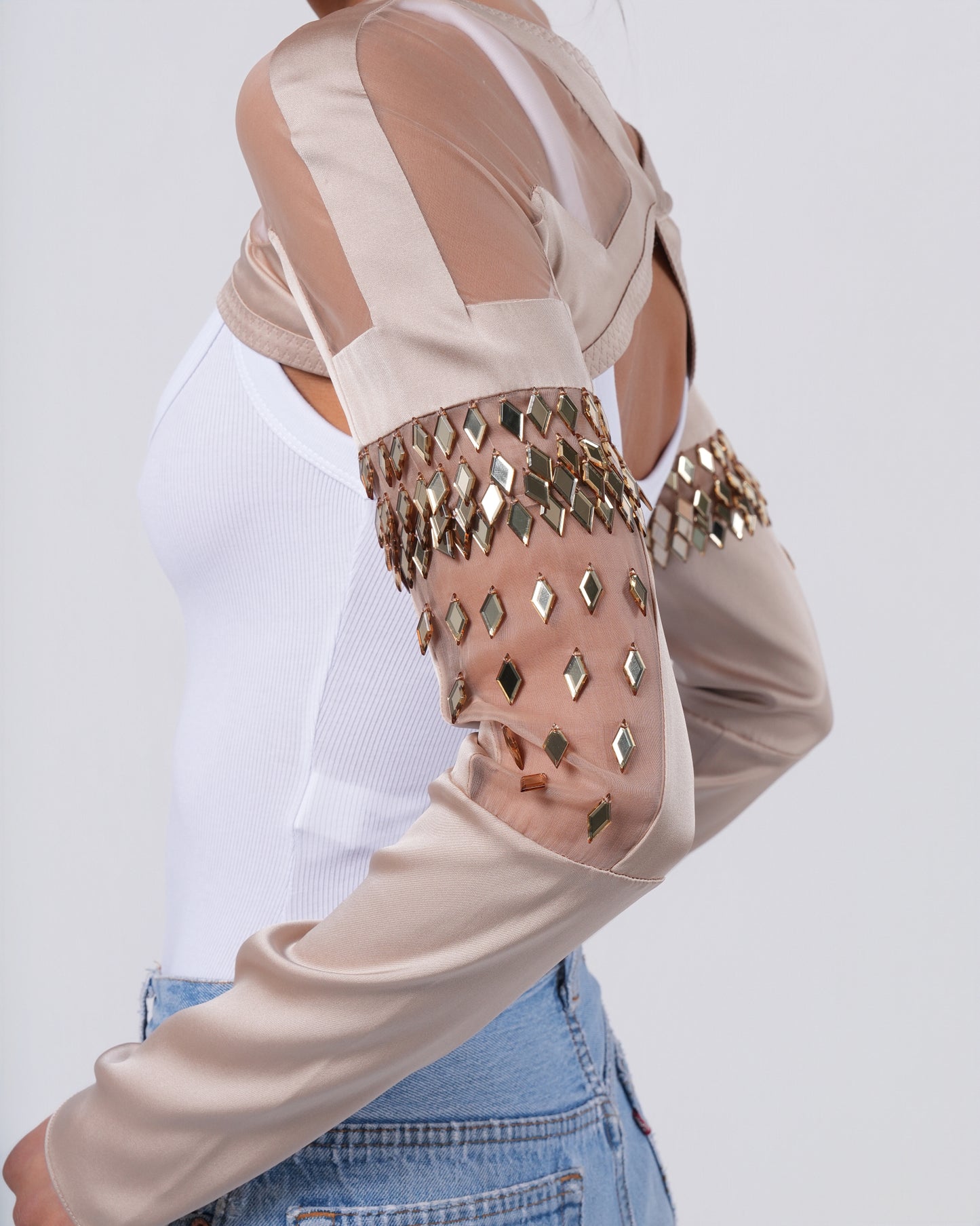 SS 2005 Swarovski Crystal Embellished Bolero