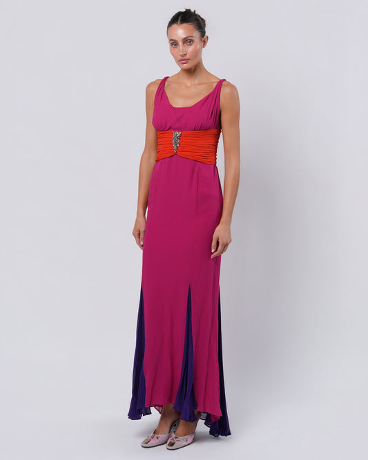 C. 2007 Embellished Silk Gown