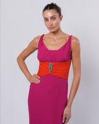 C. 2007 Embellished Silk Gown