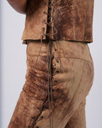 Leather Lace Up Set