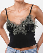 Silk And Lace Top