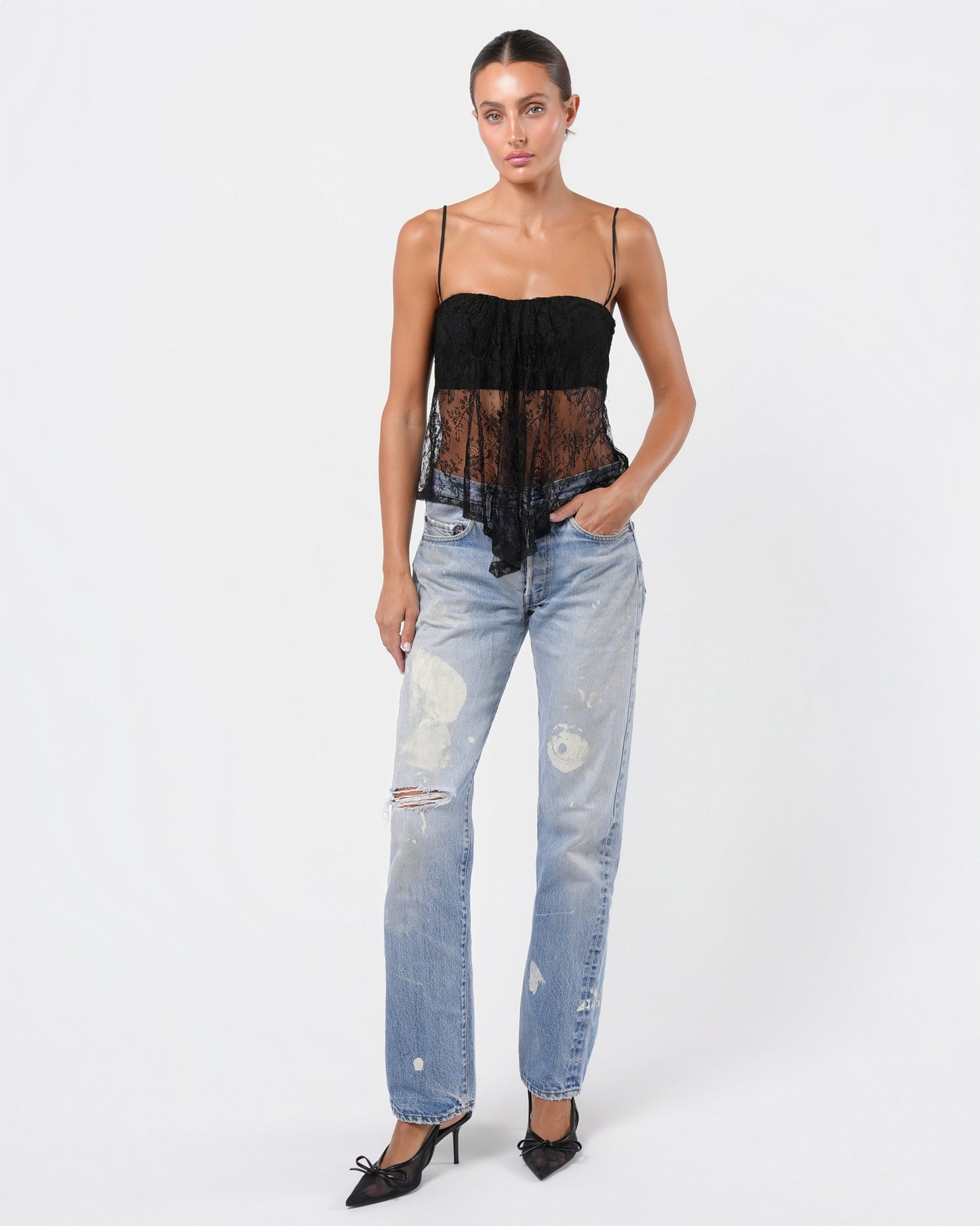 Roma Lace Top