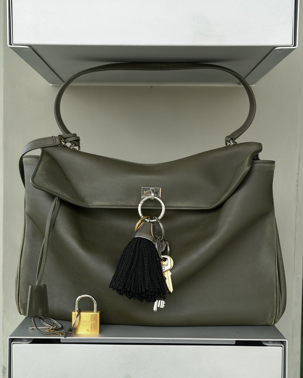 Large Used Effect Rodeo Bag with Charms