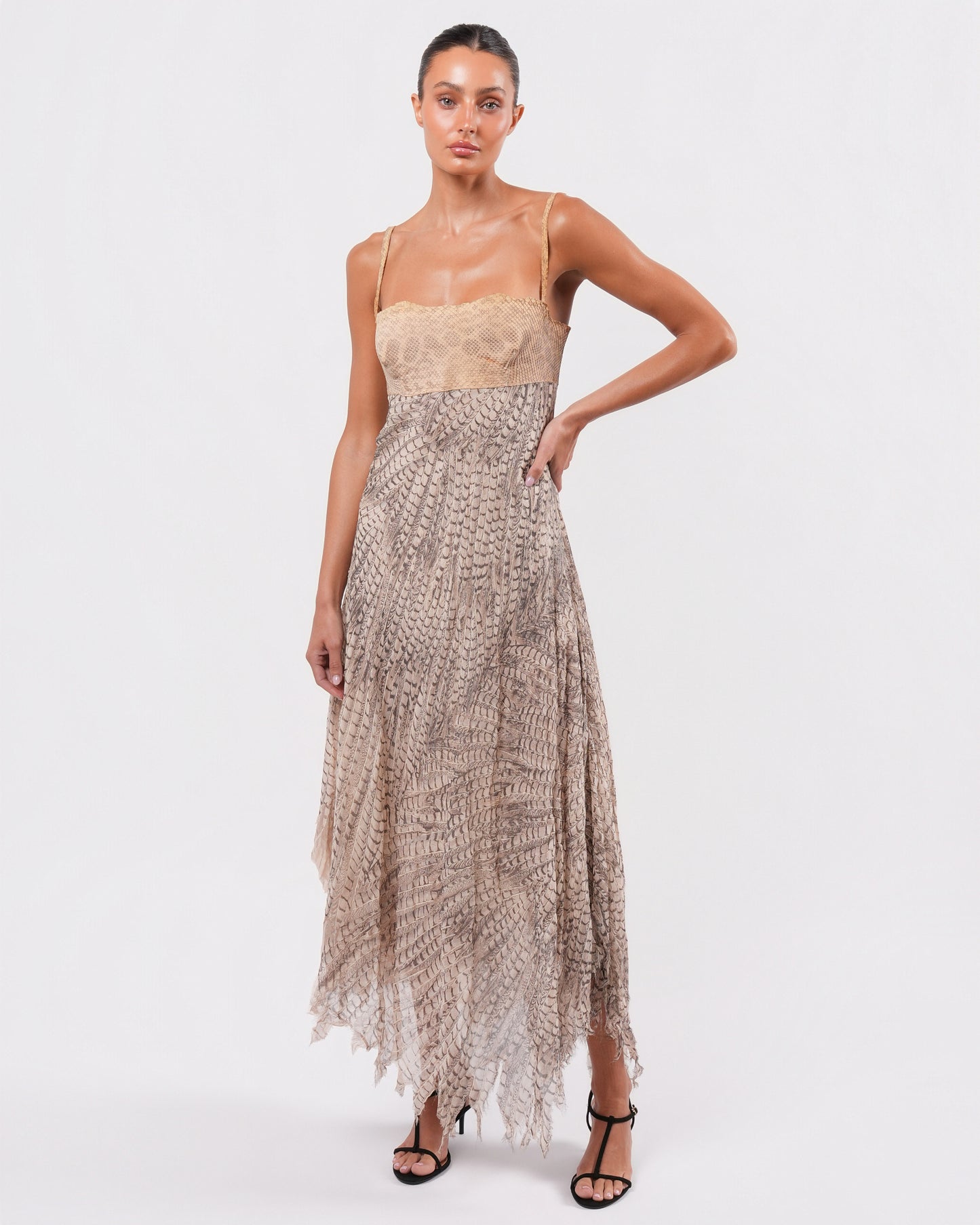 SS 1999 Runway Snakeskin and Silk Gown