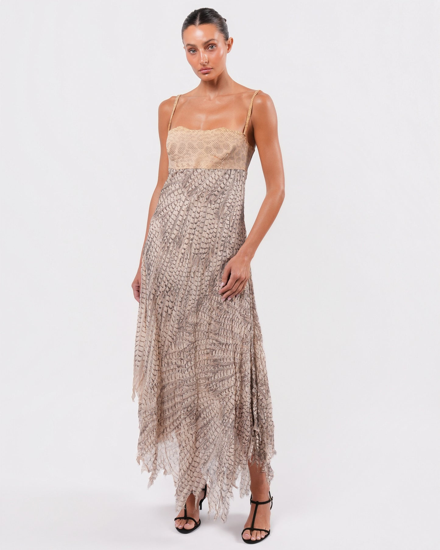 SS 1999 Runway Snakeskin and Silk Gown