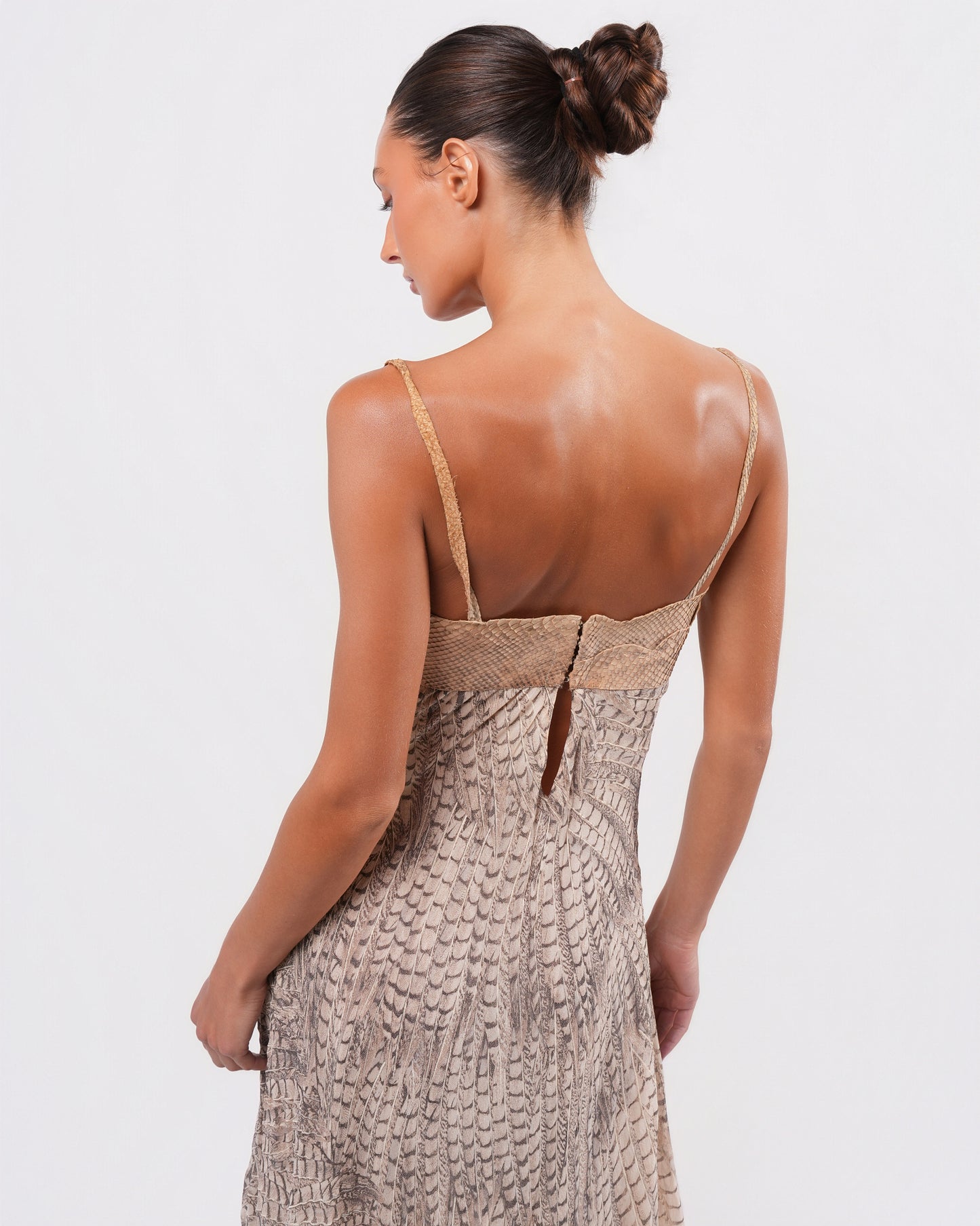 SS 1999 Runway Snakeskin and Silk Gown