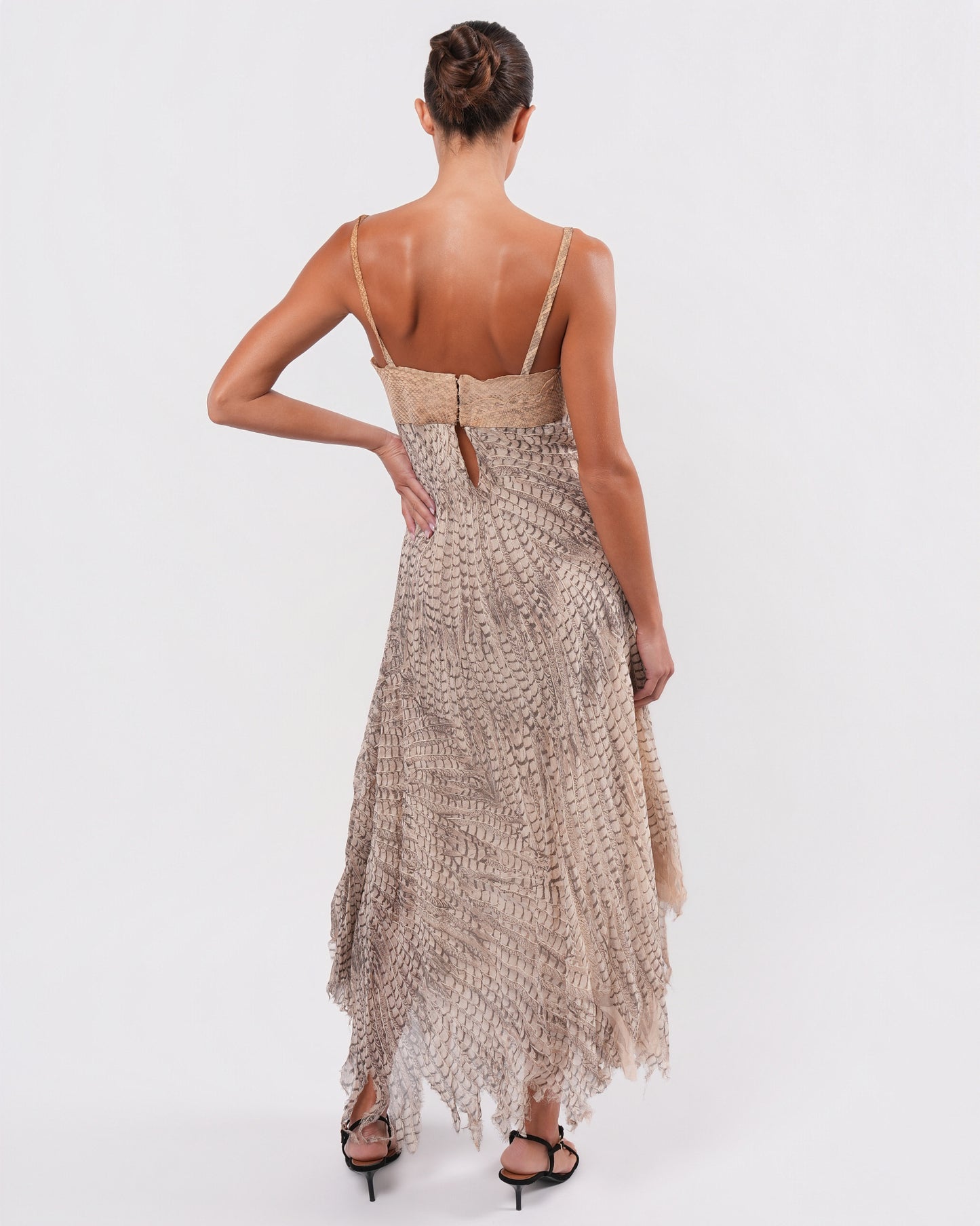 SS 1999 Runway Snakeskin and Silk Gown