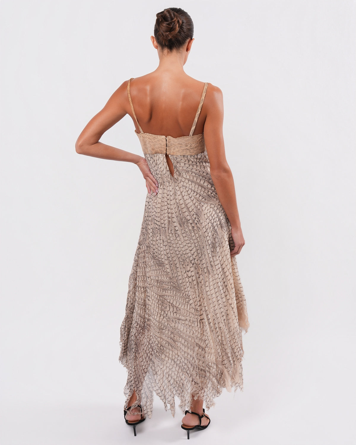 SS 1999 Runway Snakeskin and Silk Gown