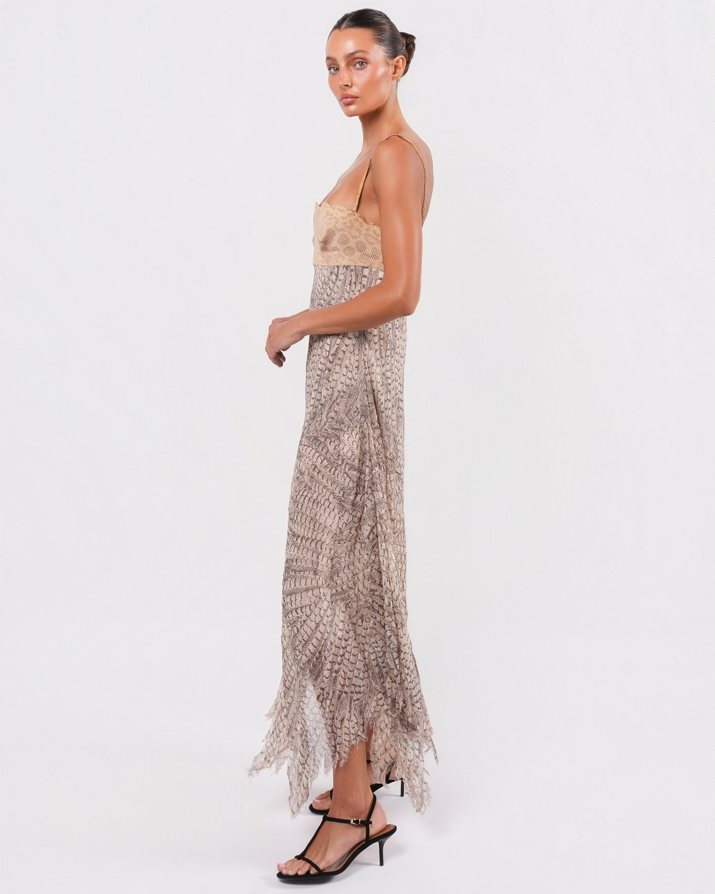 SS 1999 Runway Snakeskin and Silk Gown