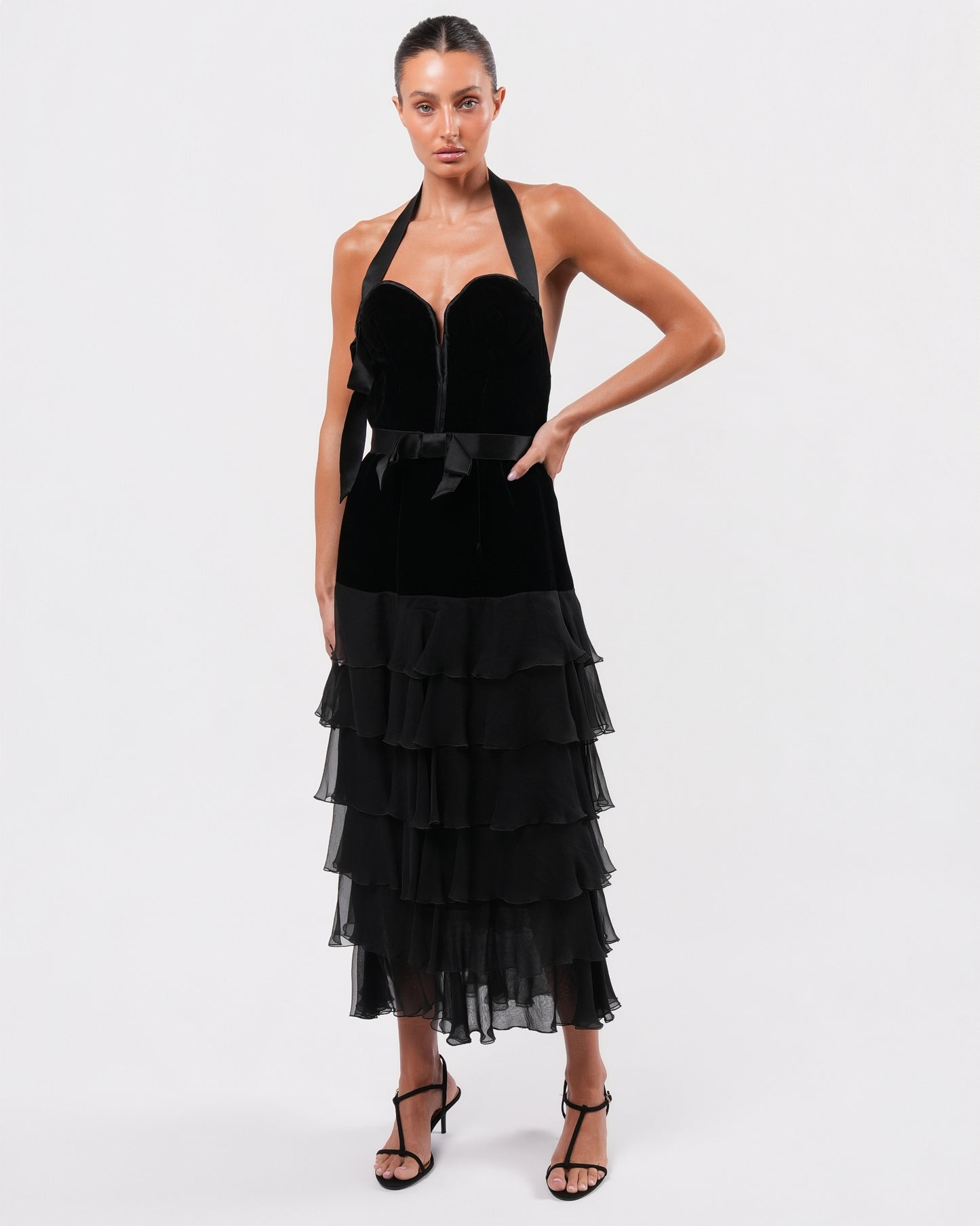 FW 1995 Velvet and Silk Gown