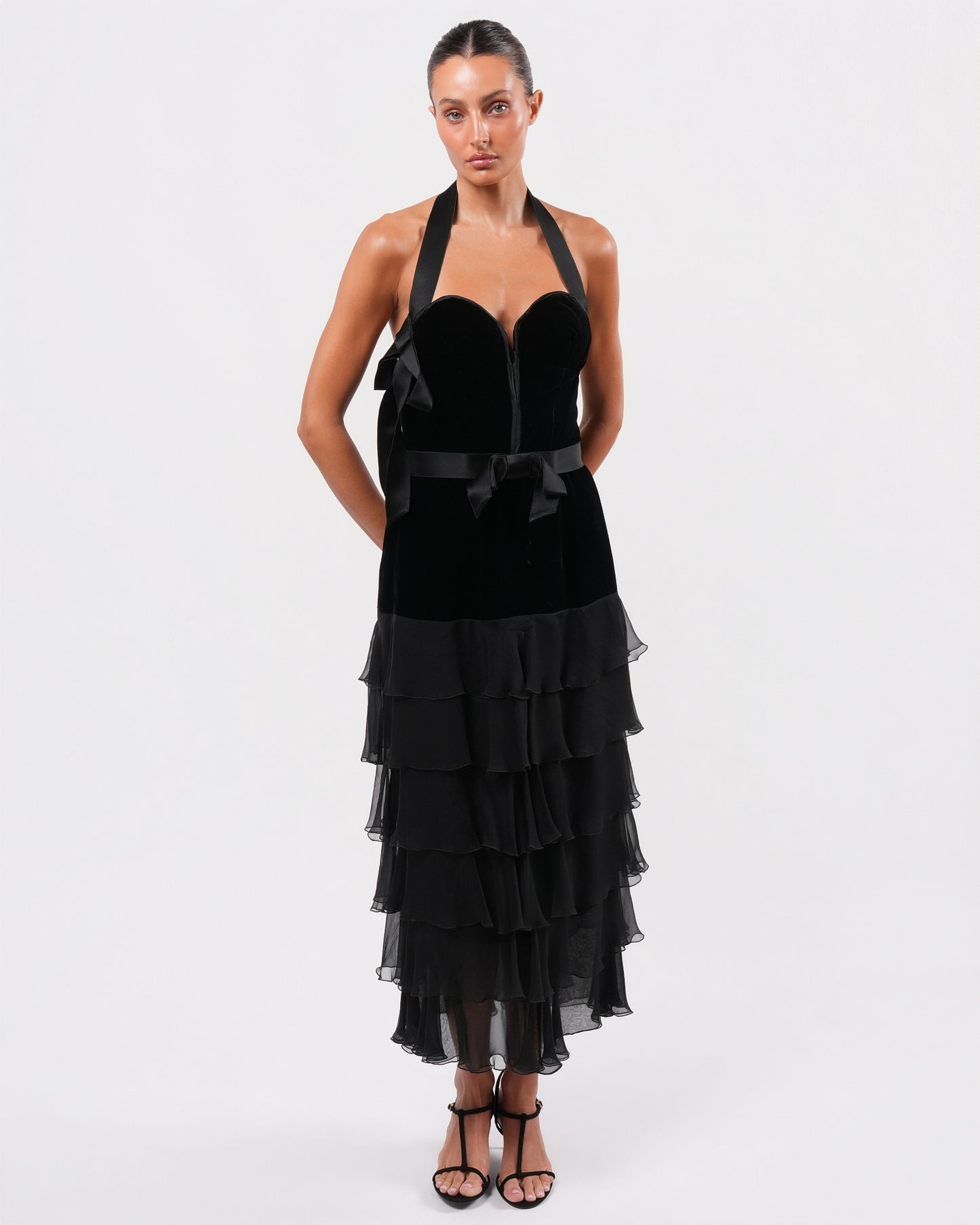 FW 1995 Velvet and Silk Gown