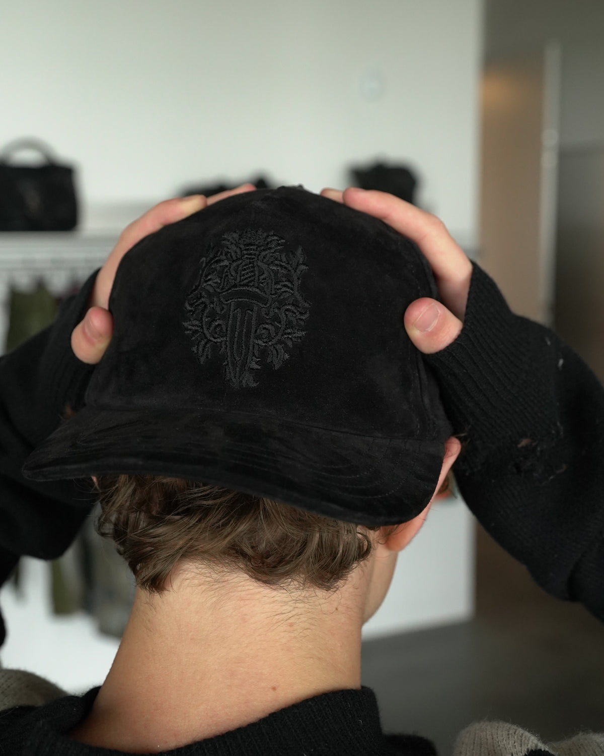 Suede Vine Dagger Hat