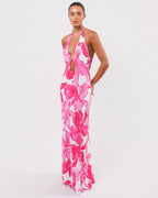 SS 2004 Pink Floral Runway Gown