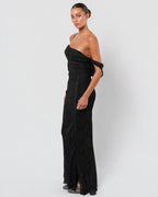 Early 2000s Velvet Devore Gown