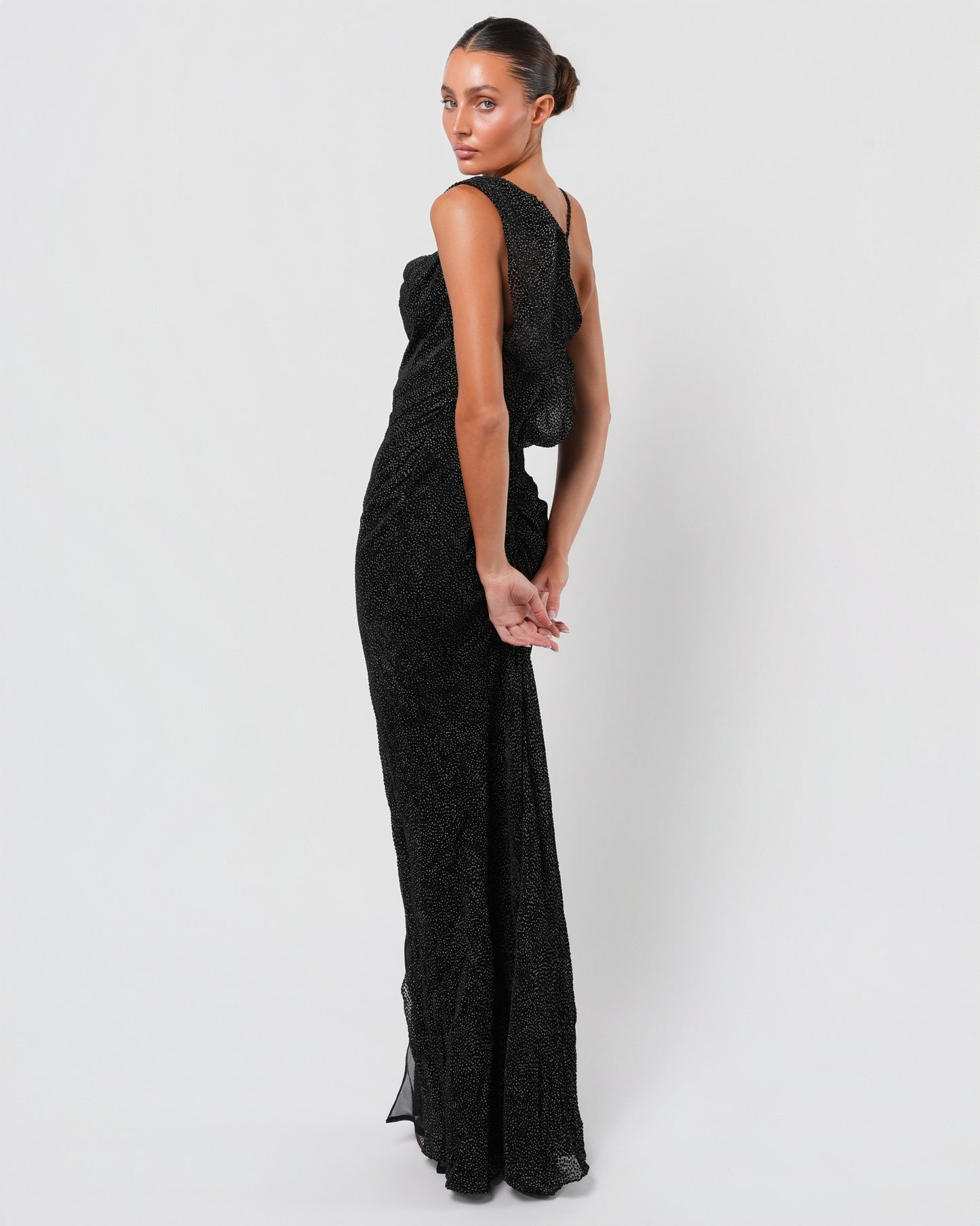 Early 2000s Velvet Devore Gown