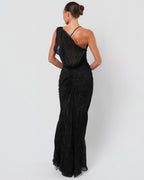 Early 2000s Velvet Devore Gown