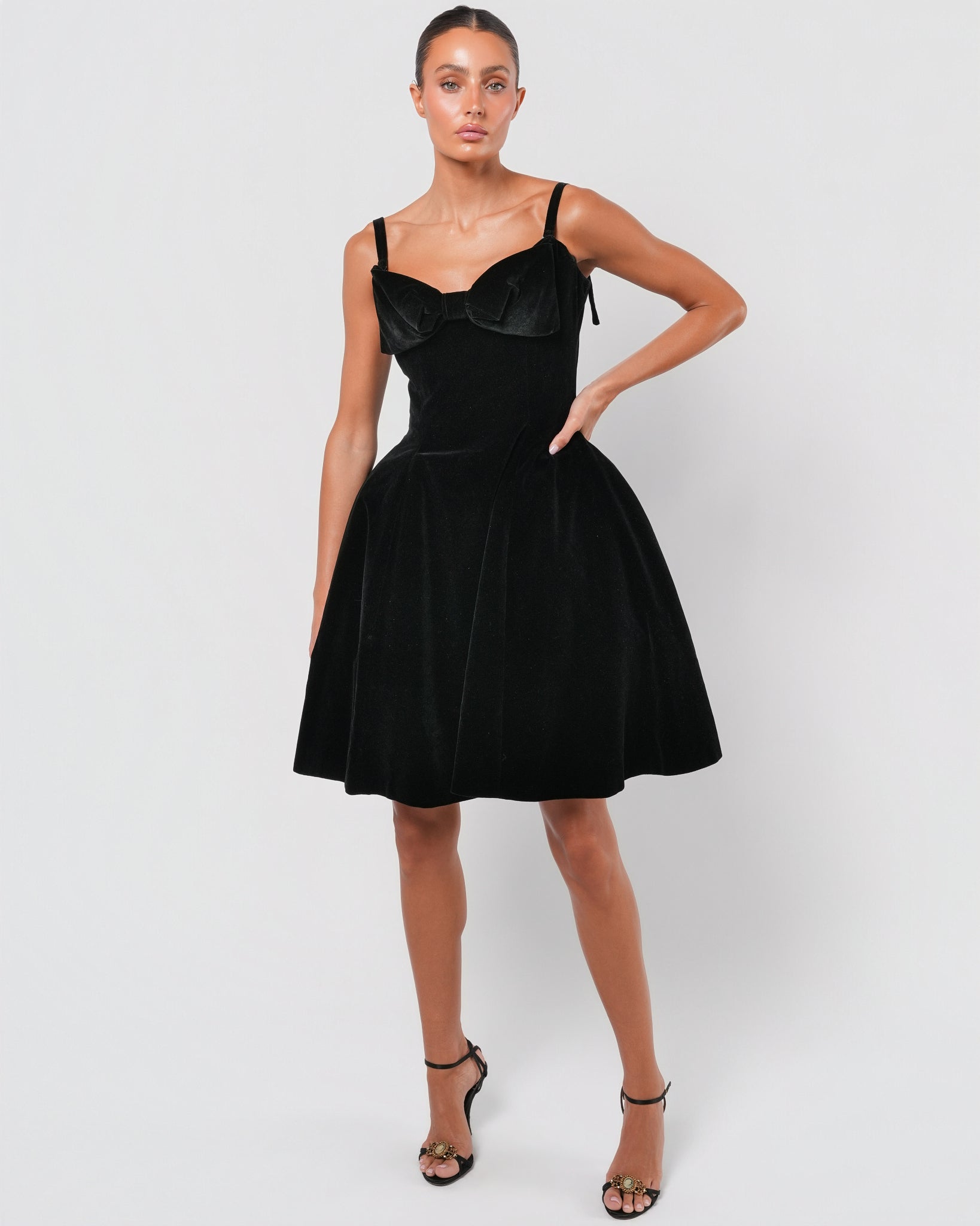 FW 1999 Runway Velvet Corsetted Dress – Justin Reed