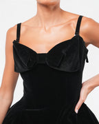 FW 1999 Runway Velvet Corsetted Dress