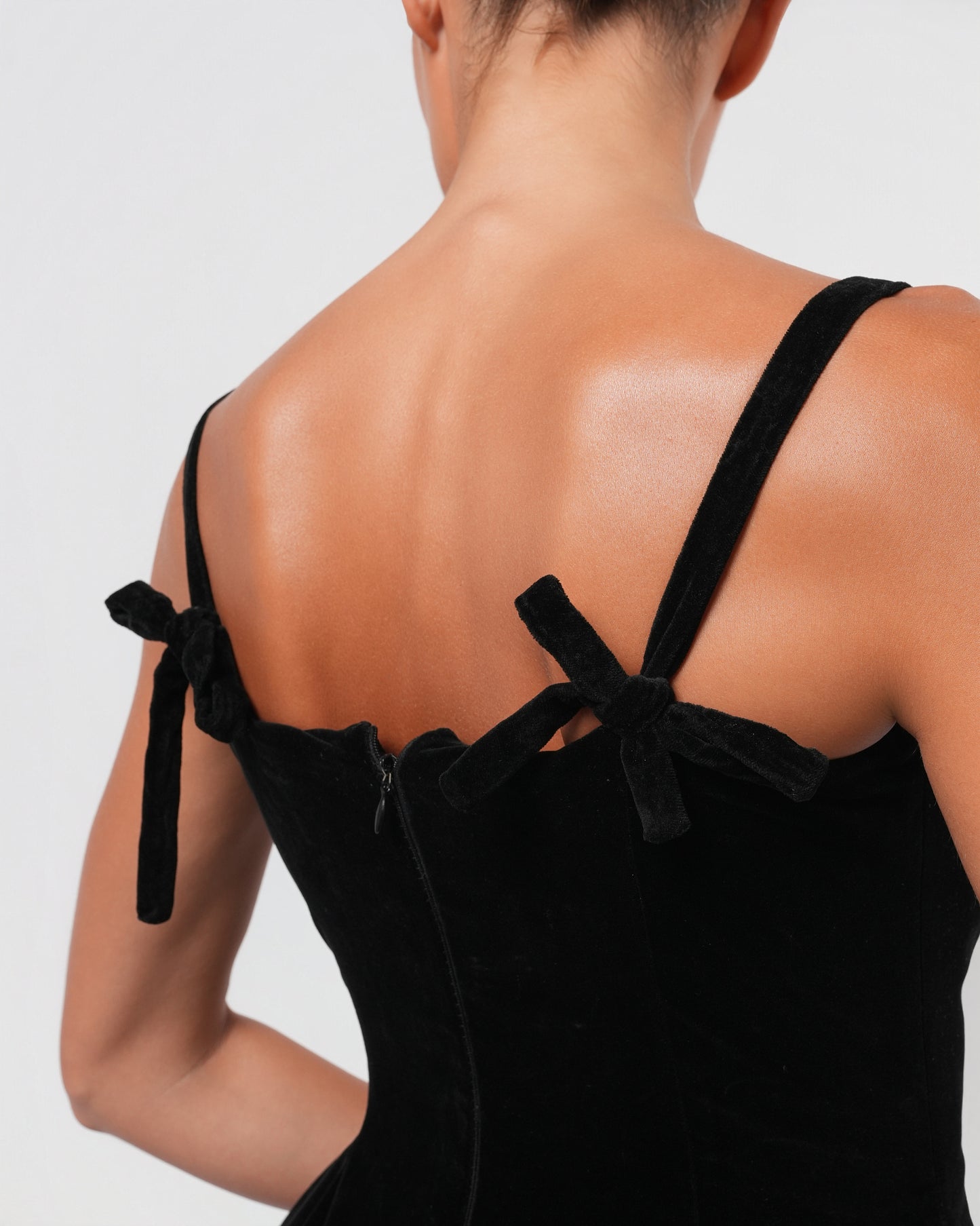 FW 1999 Runway Velvet Corsetted Dress